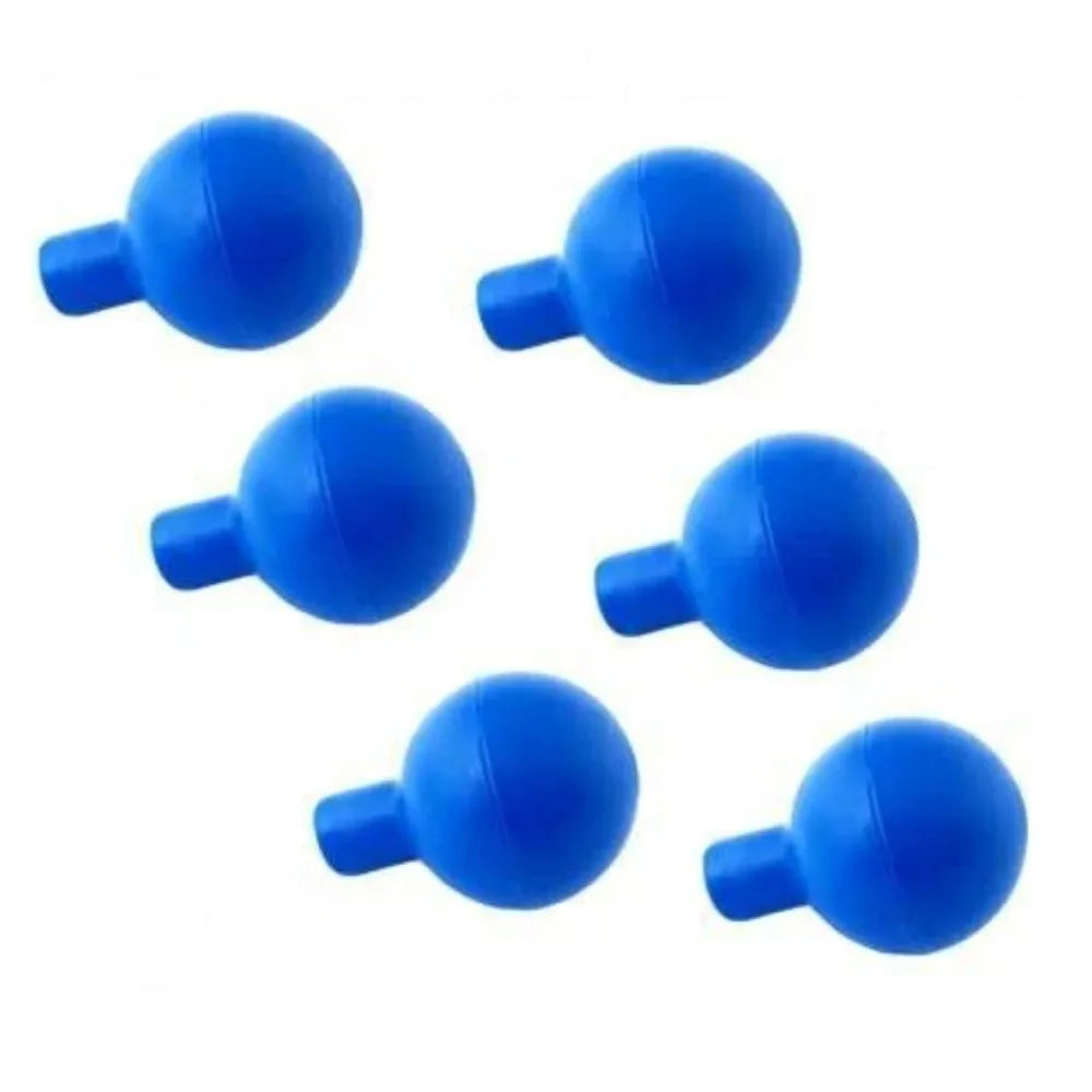 Pera de Silicone para Eletrodo Precordial (Cx c/ 6 unid) - Azul - Adulto - EPEX