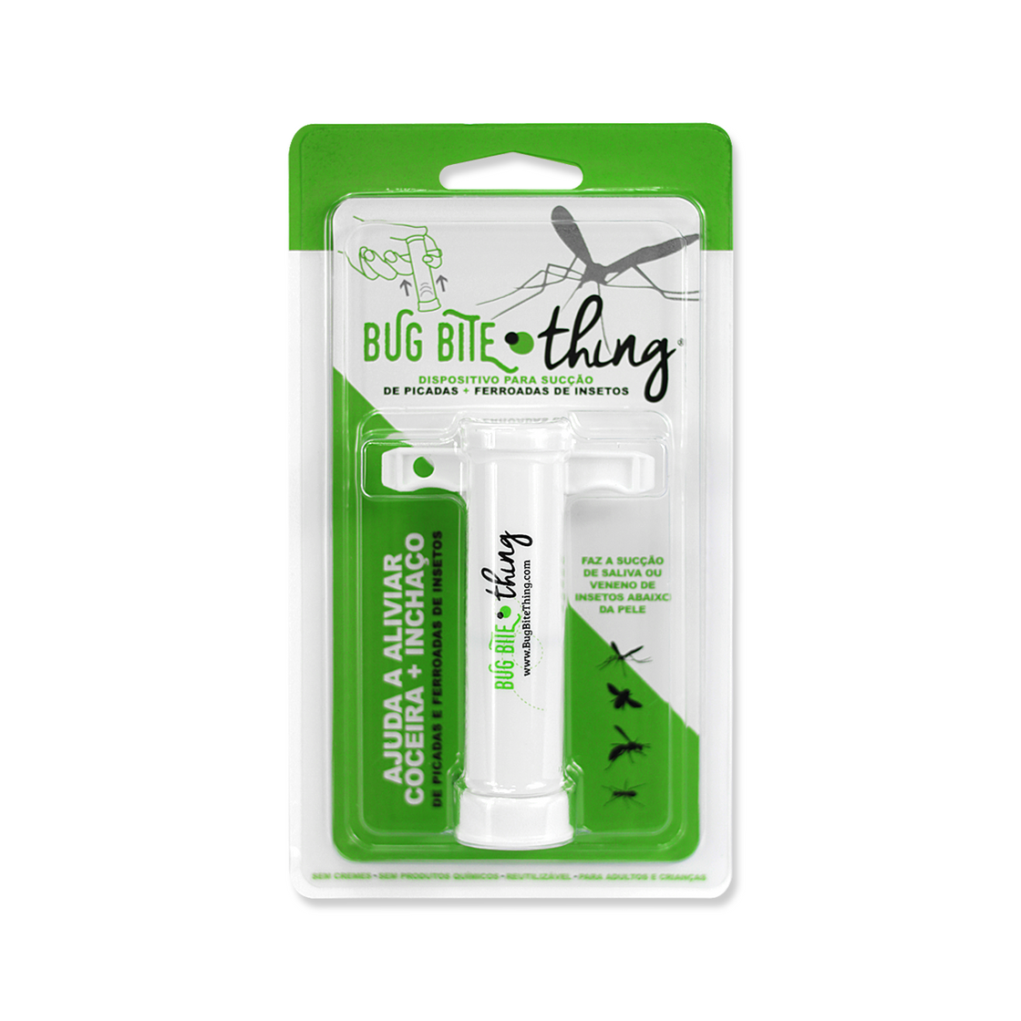 Bug Bite Thing - Dispositivo Reutilizável que Aliviar a Coceira e o Inchaço de Picadas e Ferroadas de Insetos